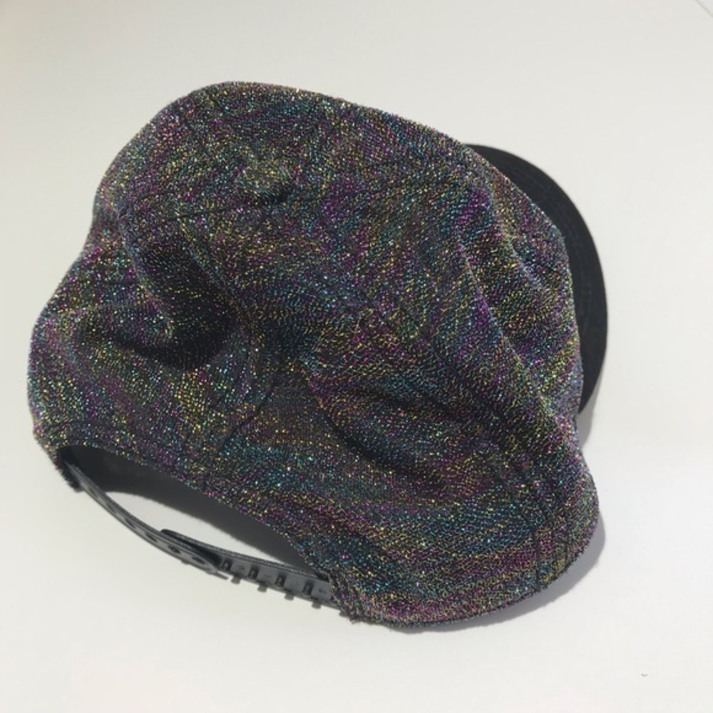 Black Colorful Metallic Baseball Cap‎ OS snap back - Picture 4 of 8